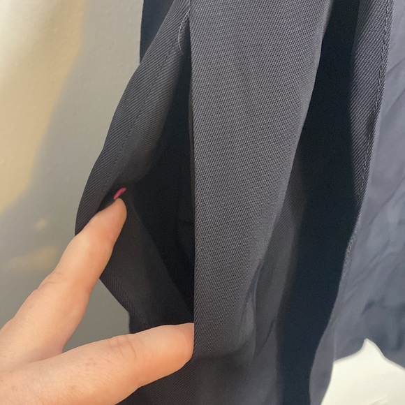 TER ET BANTINE Navy Sleeveless V Neck Viscose Steath Dress Size 46IT 10USA - Picture 10 of 16